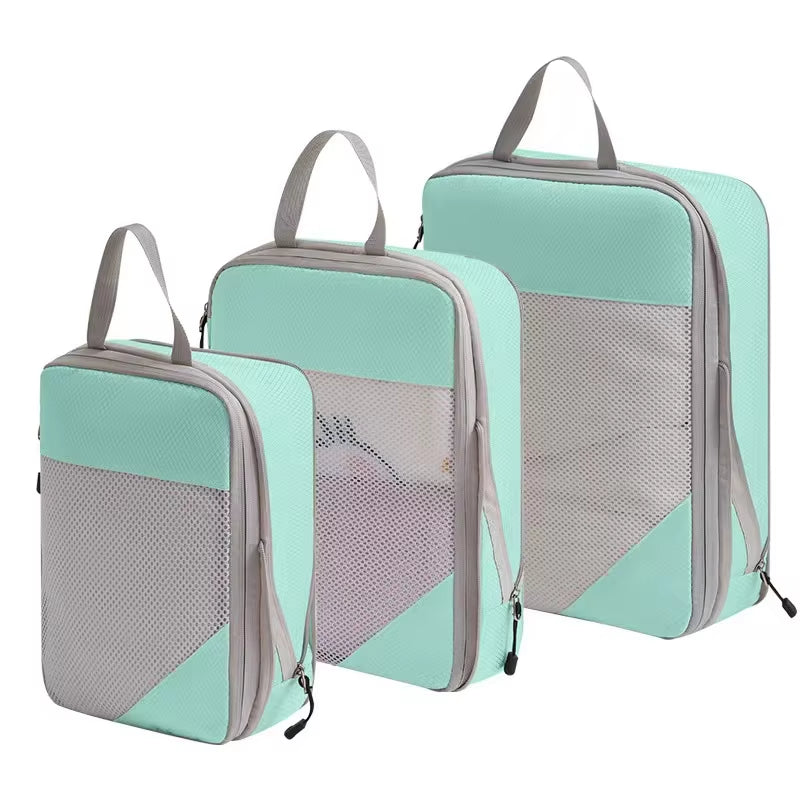 Compression Packing Cubes for Suitcases Travel Accessories Expandable Packing Organizers Lightweight Travel Organizer Cubes