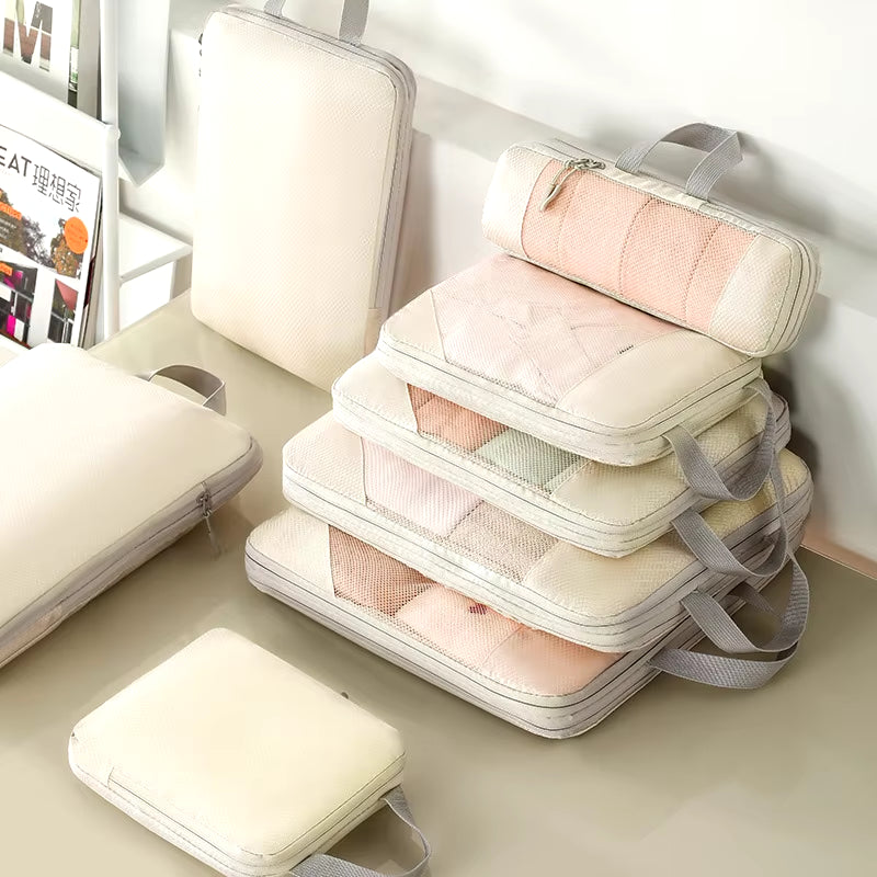 Compression Packing Cubes for Suitcases Travel Accessories Expandable Packing Organizers Lightweight Travel Organizer Cubes