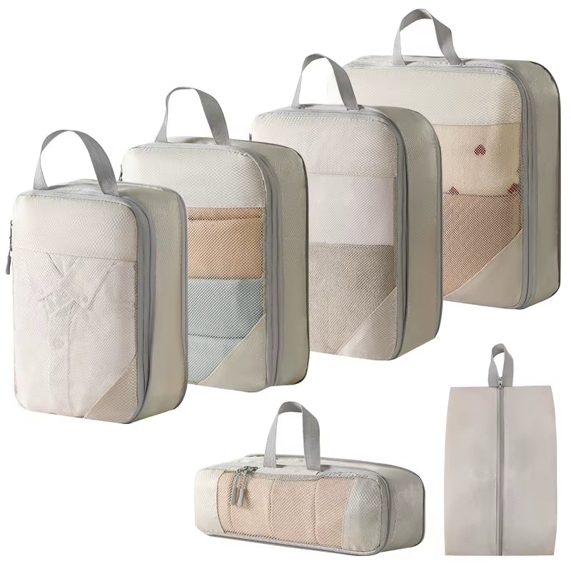 Compression Packing Cubes for Suitcases Travel Accessories Expandable Packing Organizers Lightweight Travel Organizer Cubes