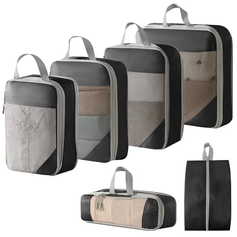 Compression Packing Cubes for Suitcases Travel Accessories Expandable Packing Organizers Lightweight Travel Organizer Cubes